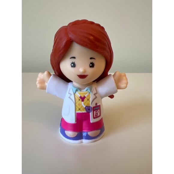 Fisher-Price Little People Barbie Toy Vehicle Truck Blue Doctor Barbie Figure - Picture 4 of 7